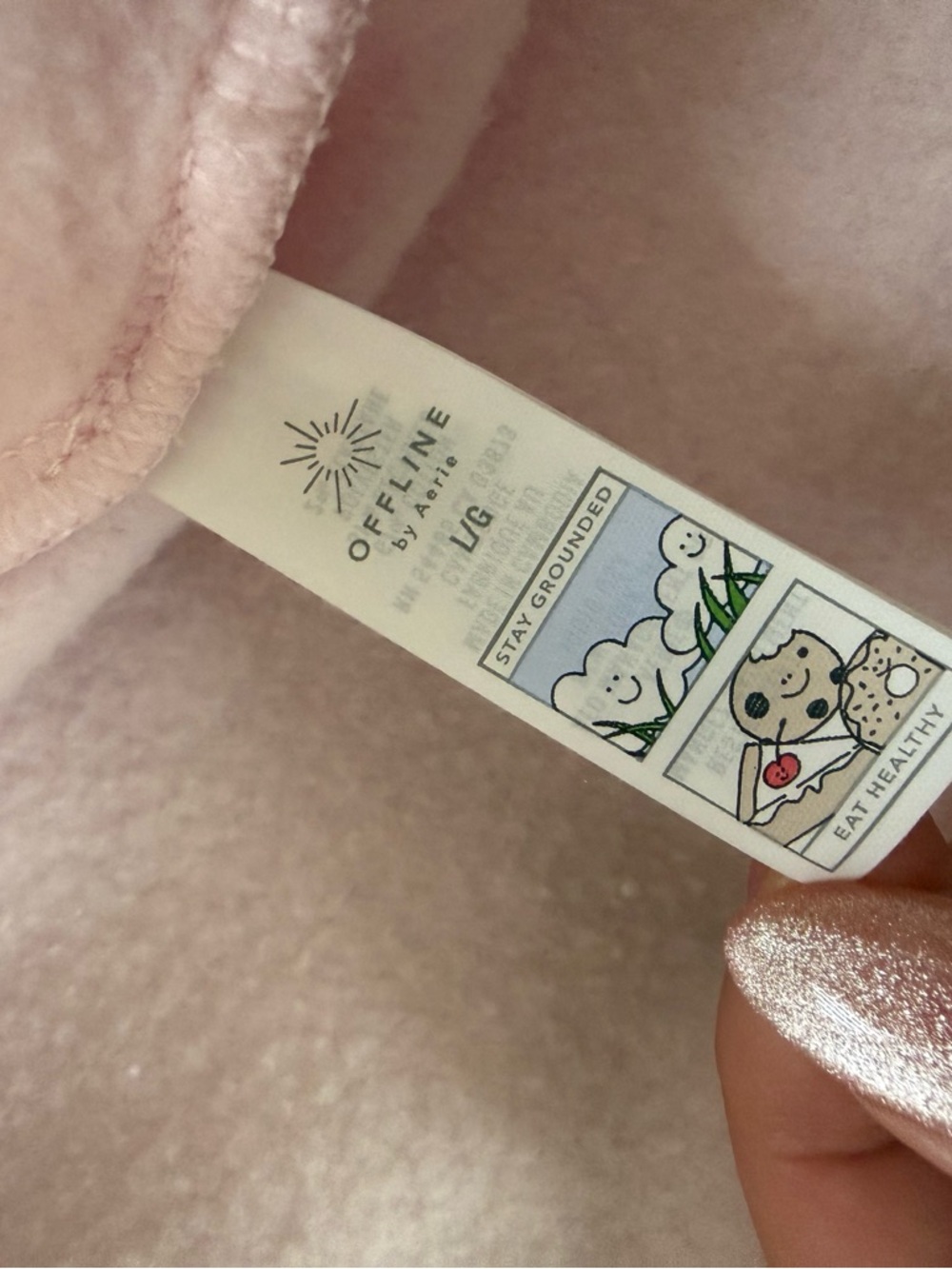 OFFLINE By Aerie Cloud Fleece Oversized Crewneck Sweatshirt - Pink Petal - Picture 12 of 14